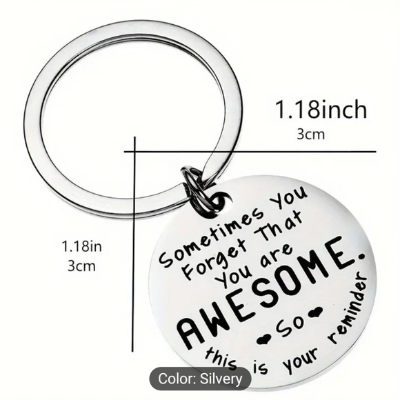 Appreciation you are awesome Keychain gift BNWT - Picture 3 of 4